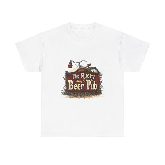 The Rusty Bicycle Pub - Unisex Heavy Cotton Tee