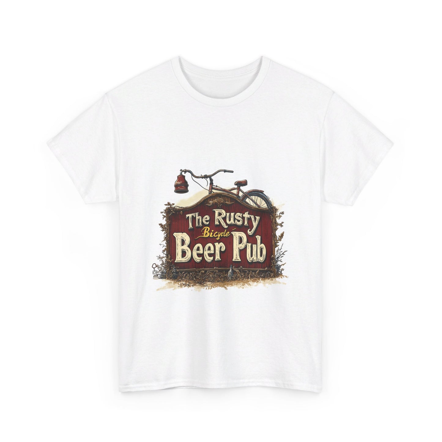 The Rusty Bicycle Pub - Unisex Heavy Cotton Tee