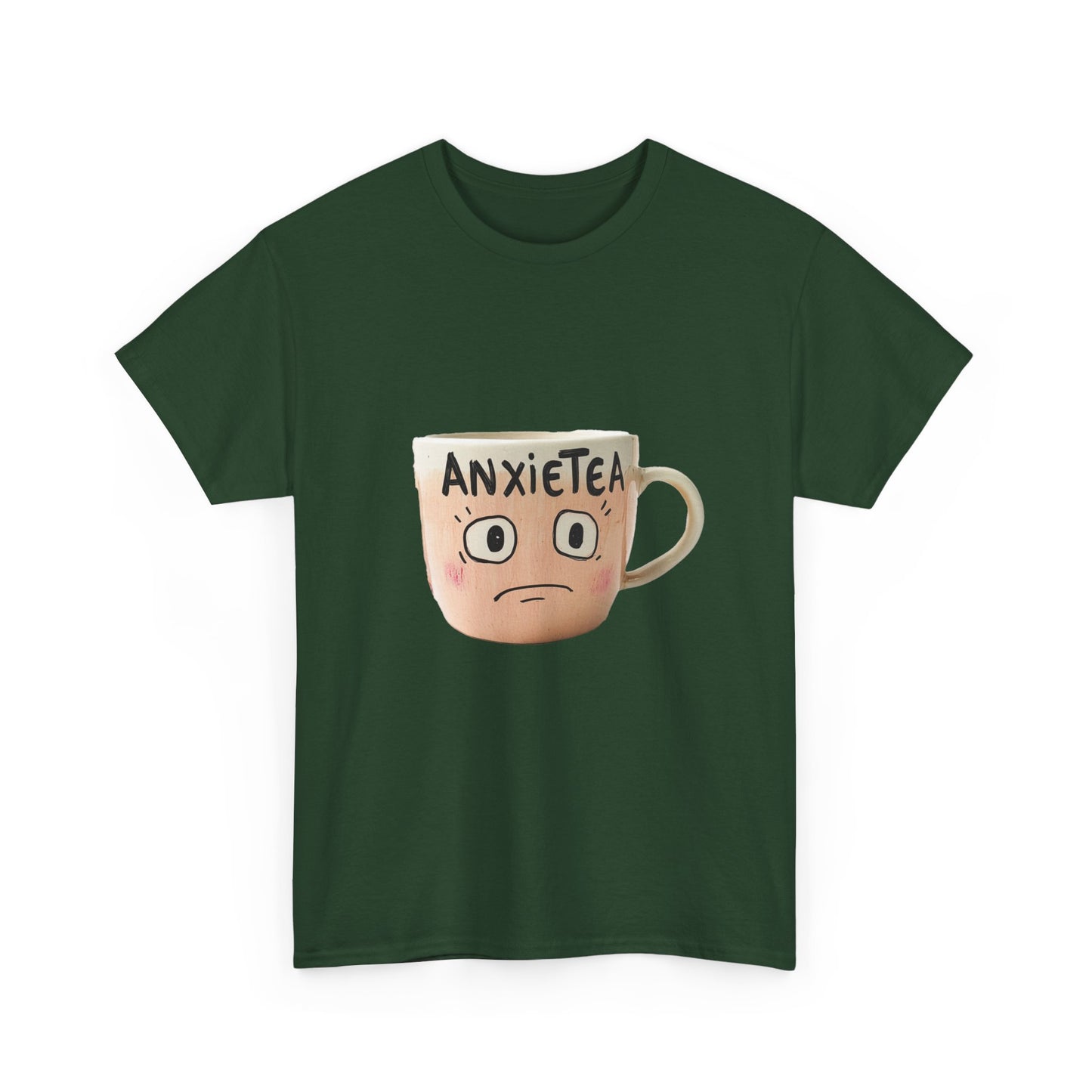 A cup of AnxieTea - Unisex Heavy Cotton Tee