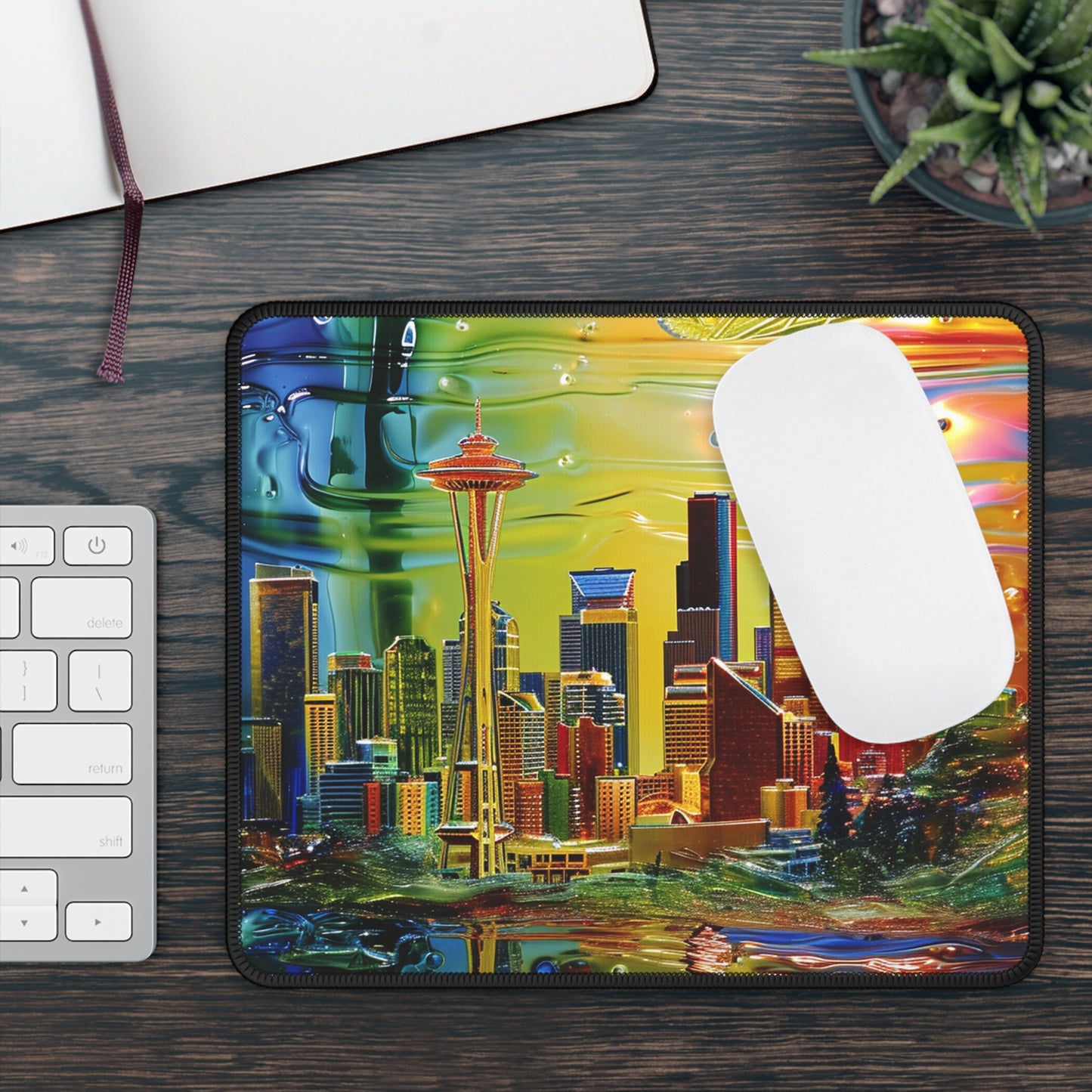 Seattle in glass - Gaming Mouse Pad