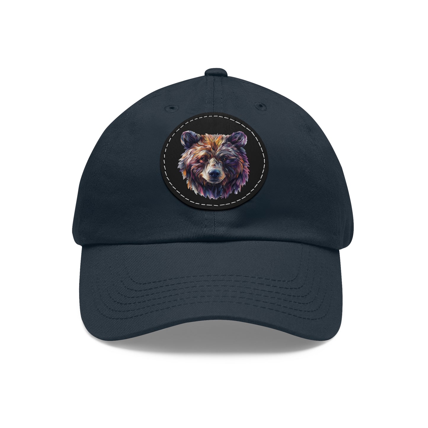 Artistic Bear - Dad Hat with Leather Patch (Round)