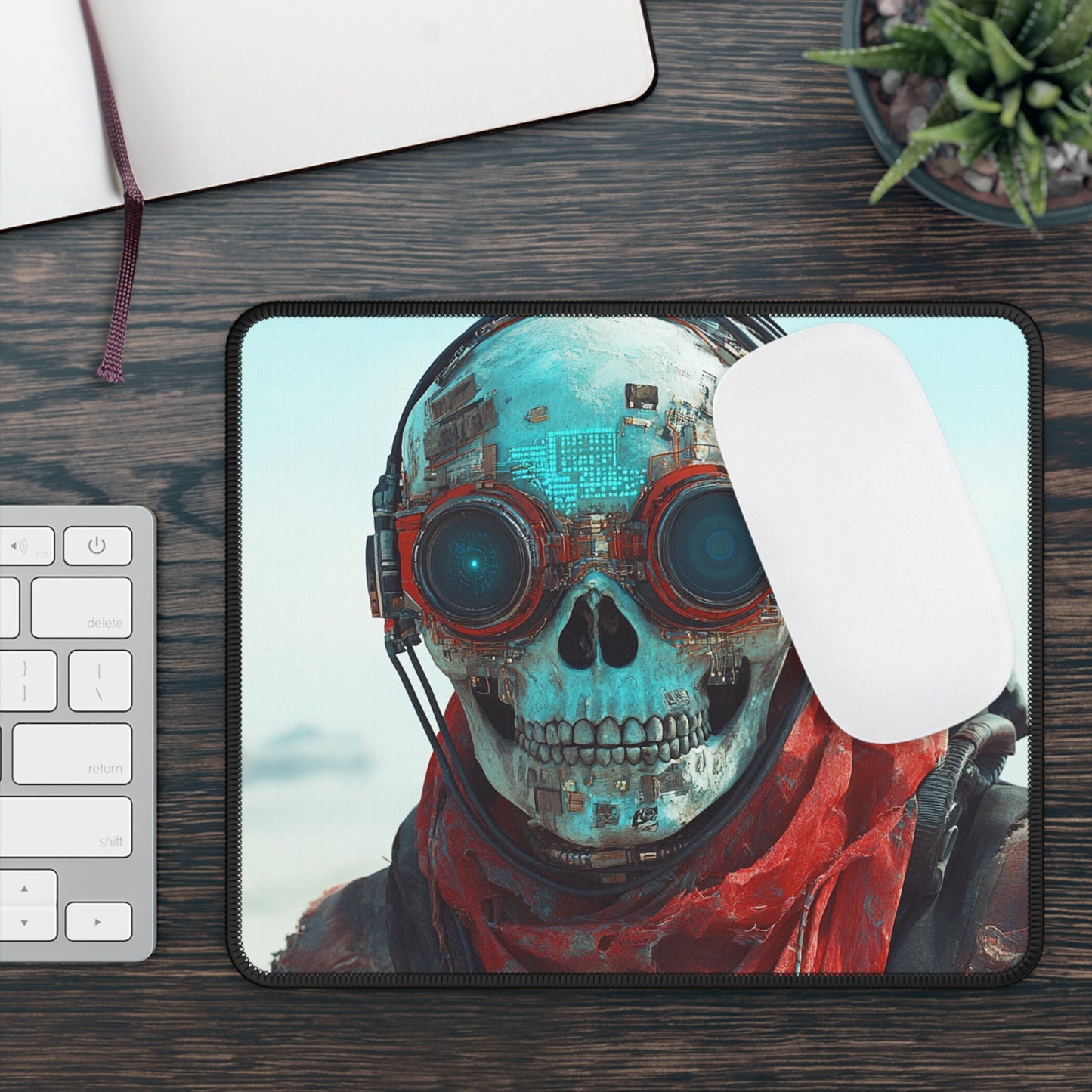 Skeleton cyborg - Gaming Mouse Pad