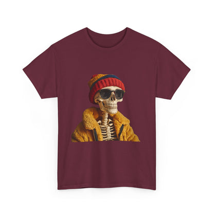 Hipster Skeleton - Unisex Heavy Cotton Tee