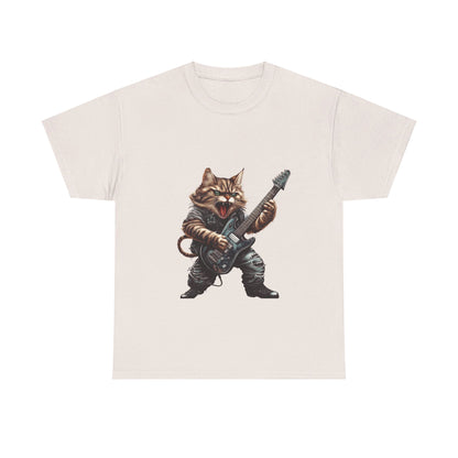 Heavy Metal Cat - Unisex Heavy Cotton Tee