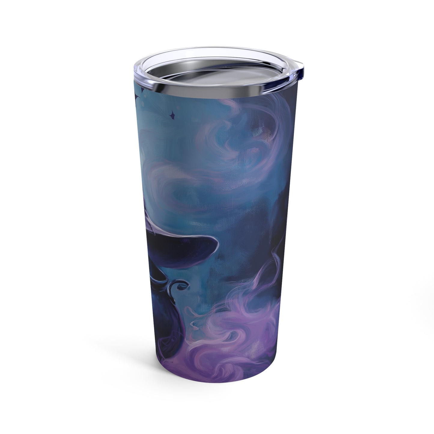 20oz Tumbler Halloween Witches Hat and Cauldron