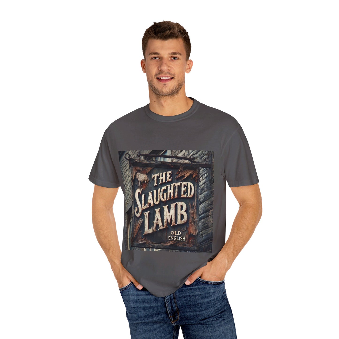 Slaughtered Lamb Pub - Unisex Garment-Dyed T-shirt