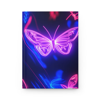 Neon Butterflies - Hardcover Journal Matte