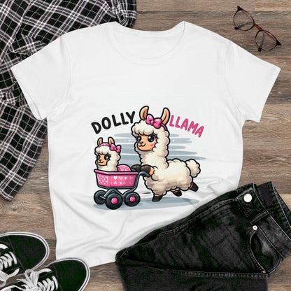 Dolly Llama - Women's Midweight Cotton Tee