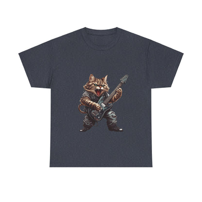 Heavy Metal Cat - Unisex Heavy Cotton Tee