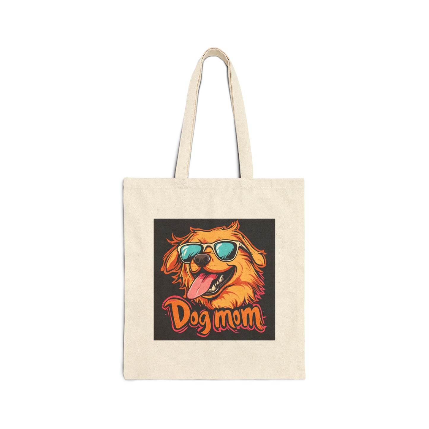 Dog Mom - Cotton Canvas Tote Bag