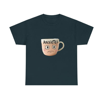 A cup of AnxieTea - Unisex Heavy Cotton Tee