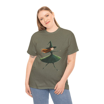 Halloween Dancing Witch - Unisex Heavy Cotton Tee