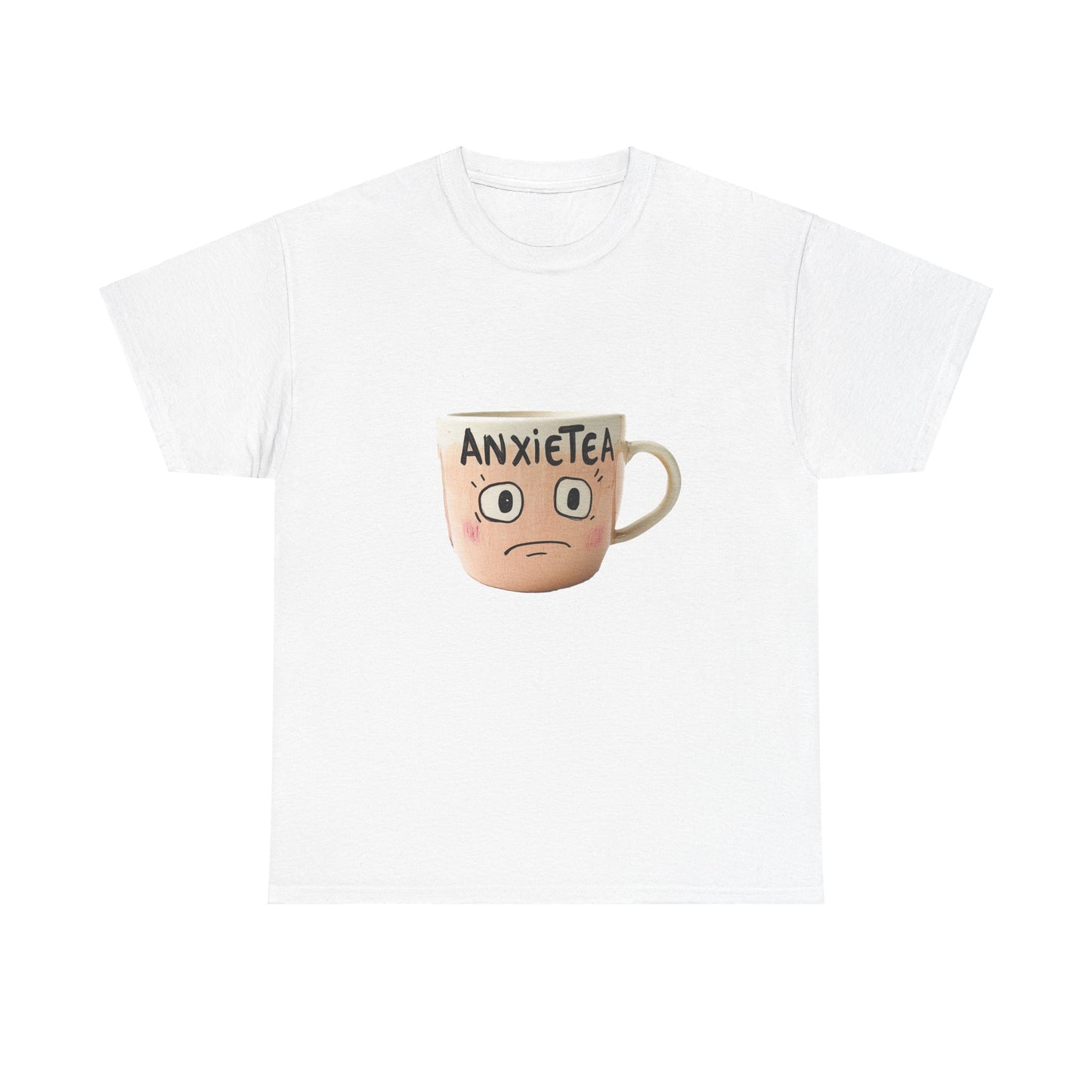 A cup of AnxieTea - Unisex Heavy Cotton Tee