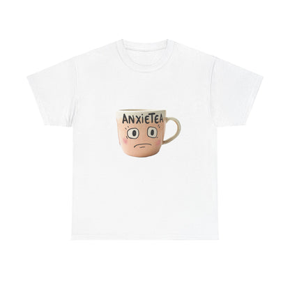 A cup of AnxieTea - Unisex Heavy Cotton Tee