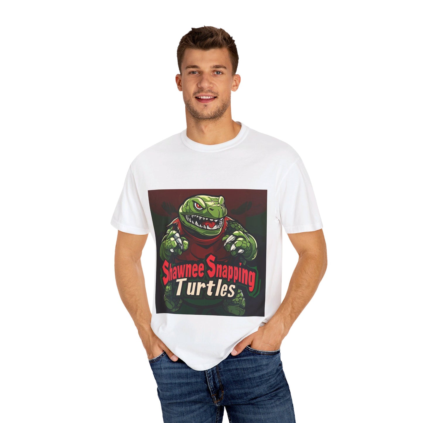 Shawnee Snapping Turtles - Unisex Garment-Dyed T-shirt