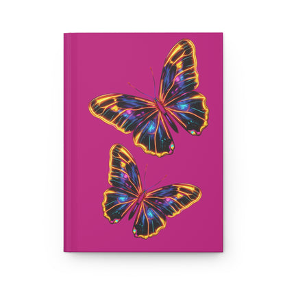 Neon Butterflies - Hardcover Journal Matte