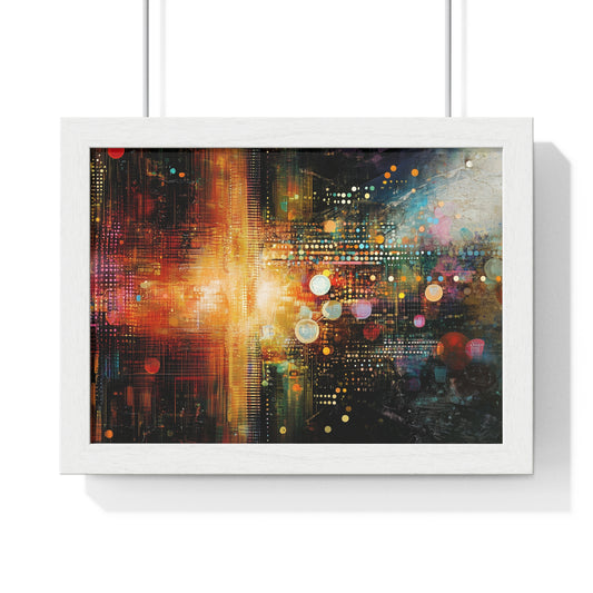 Multidimensional collisions - Horizontal Framed Poster