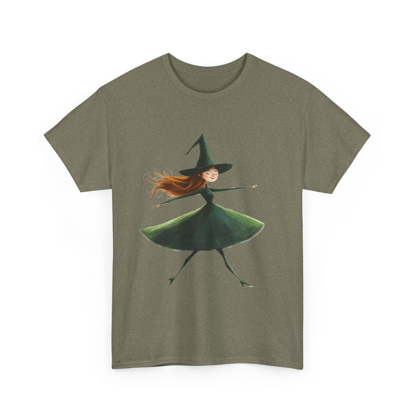 Halloween Dancing Witch - Unisex Heavy Cotton Tee