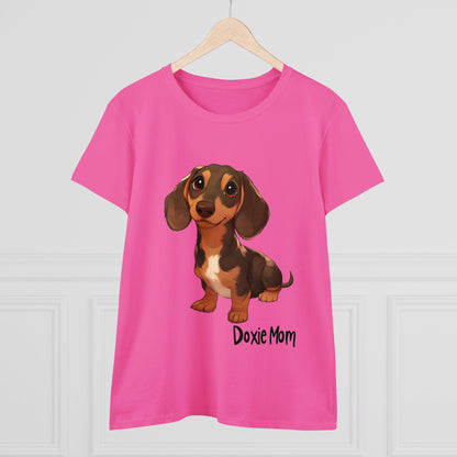 Doxie Mom - Women's Midweight Cotton Tee