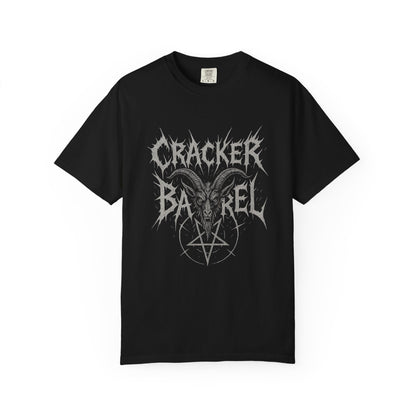 Gothic Graphic cracker barrel T-Shirt, Alternative Apparel, Unisex Band Tee, Cracker Barrel Design, Edgy Fashion Top
