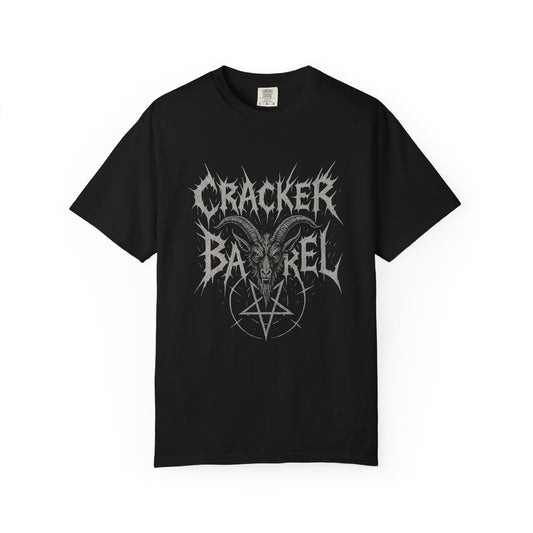 Gothic Graphic cracker barrel T-Shirt, Alternative Apparel, Unisex Band Tee, Cracker Barrel Design, Edgy Fashion Top