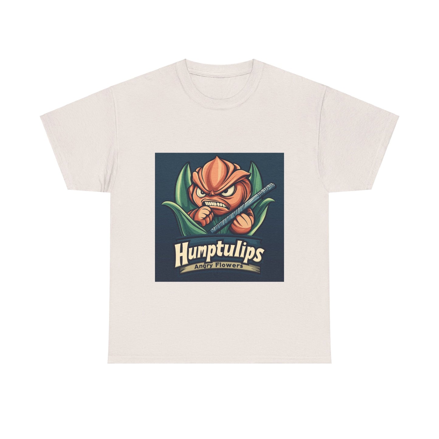 Humptulips Angry Flowers - Unisex Heavy Cotton Tee