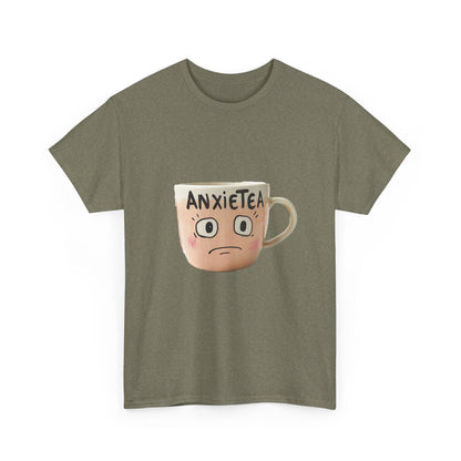 A cup of AnxieTea - Unisex Heavy Cotton Tee