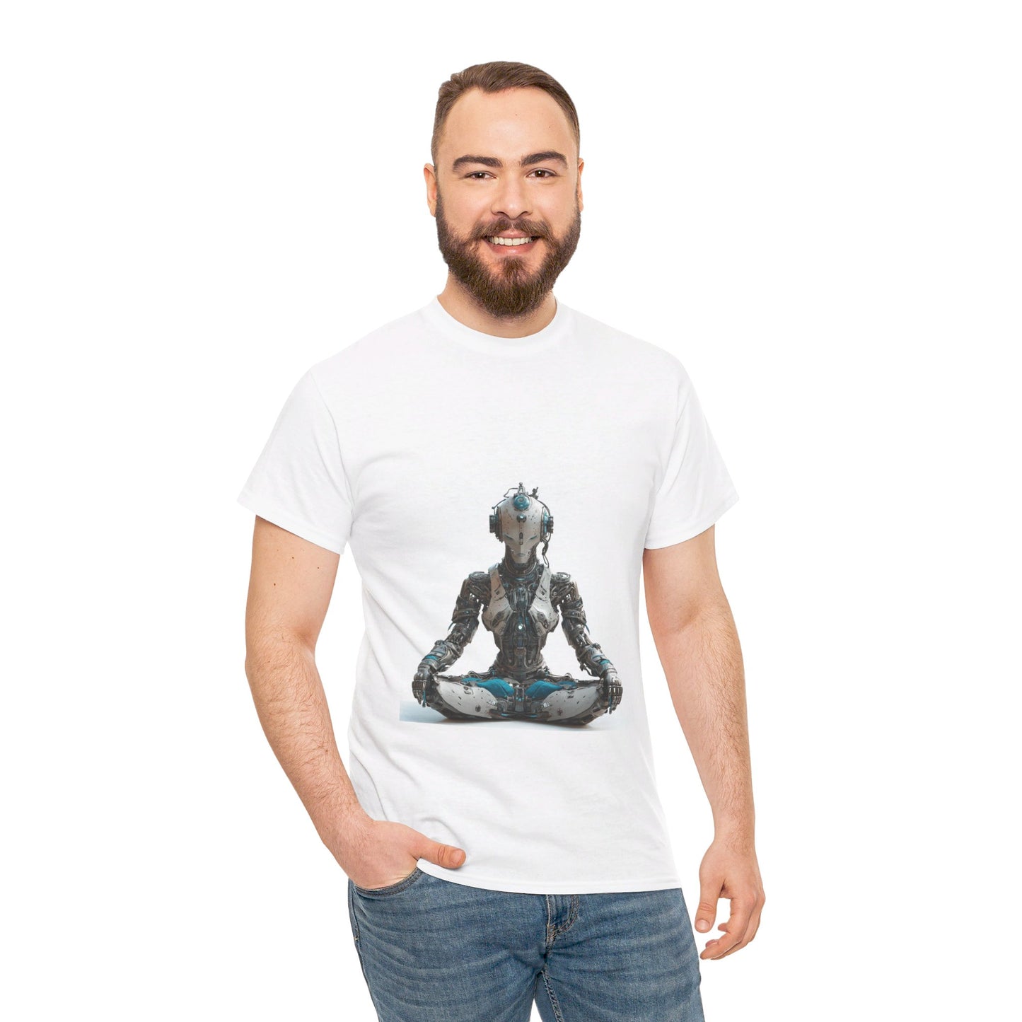 Meditation Bot - Unisex Heavy Cotton Tee