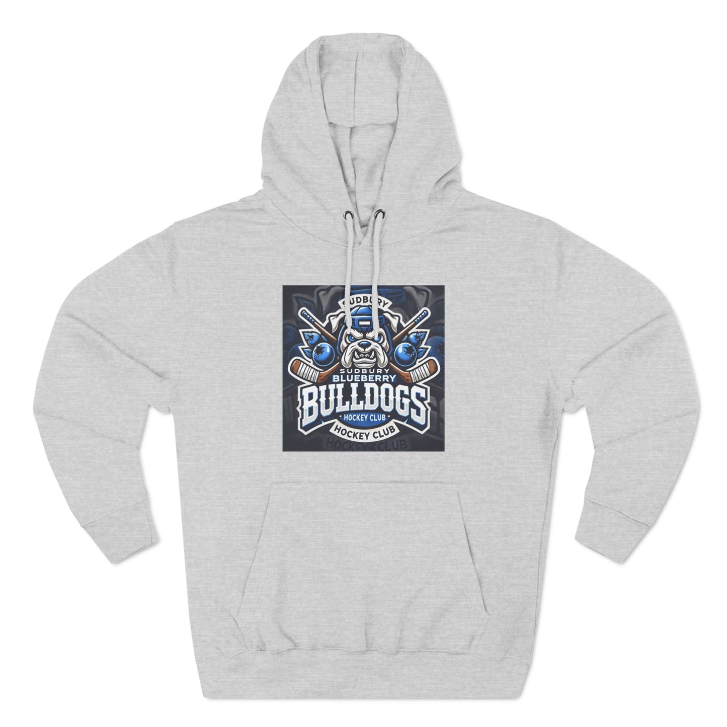 Three-Panel Fleece Hoodie - SudBury Blueberry Bulldogs