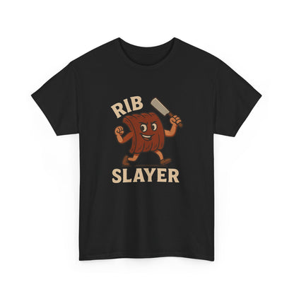 Rib Slayer Graphic T-Shirt BBQ Humor