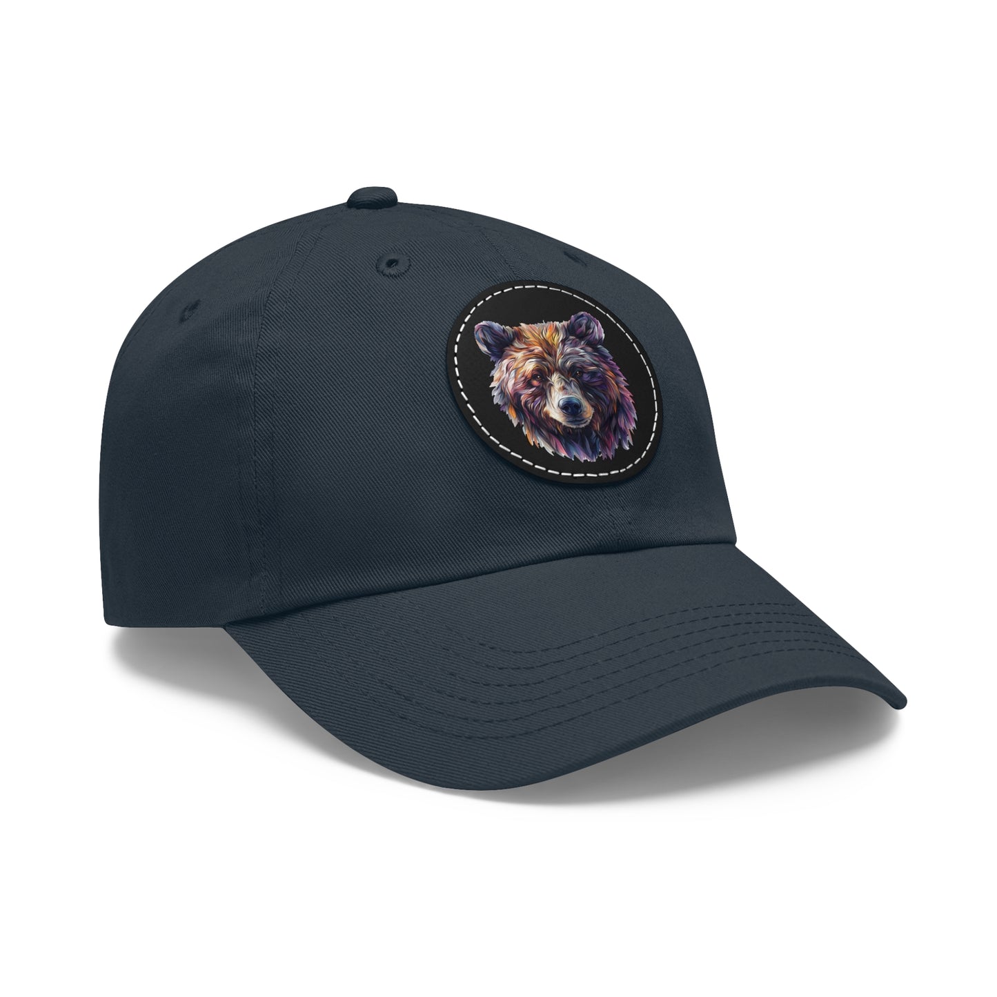 Artistic Bear - Dad Hat with Leather Patch (Round)