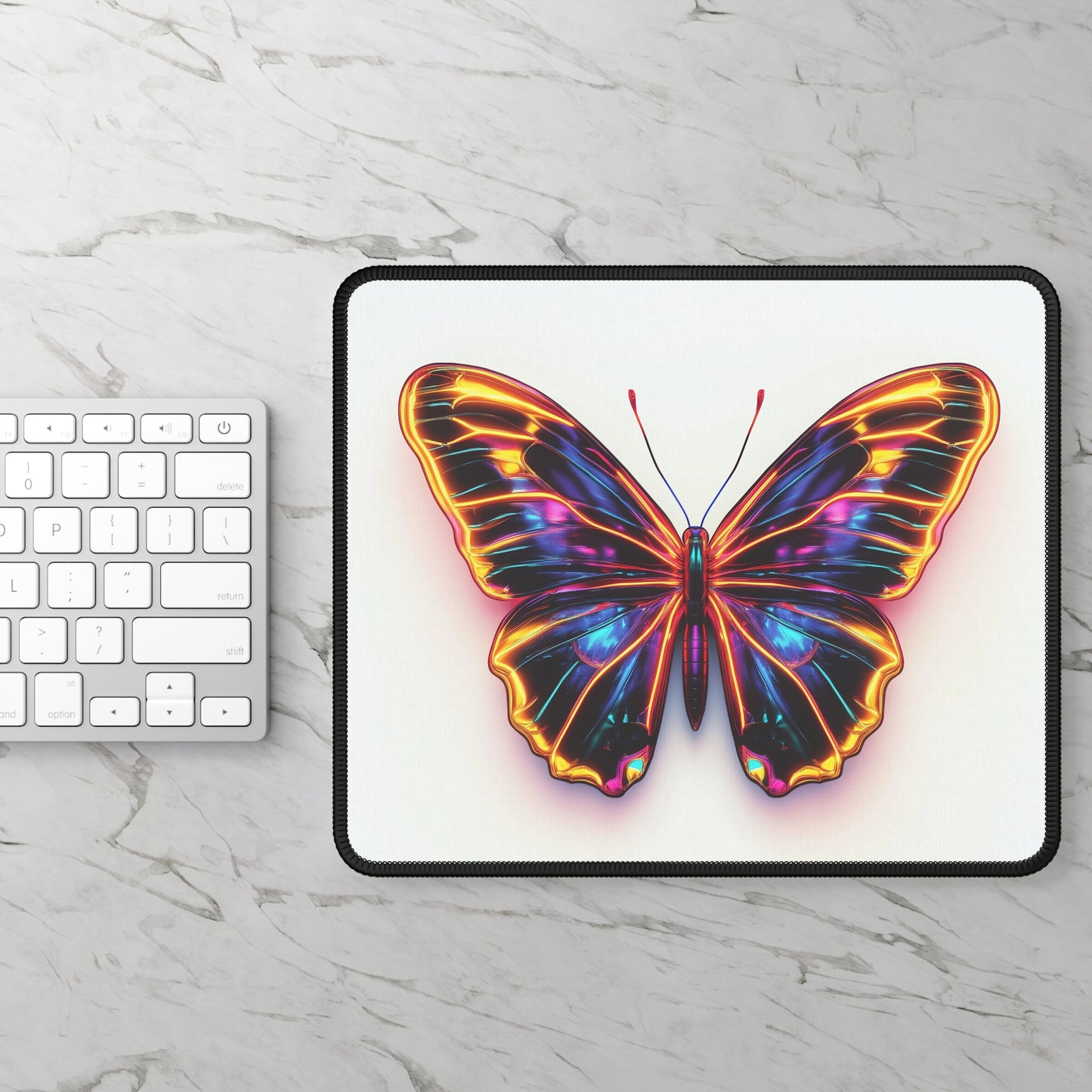 Neon Butterfly  - Gaming Mouse Pad