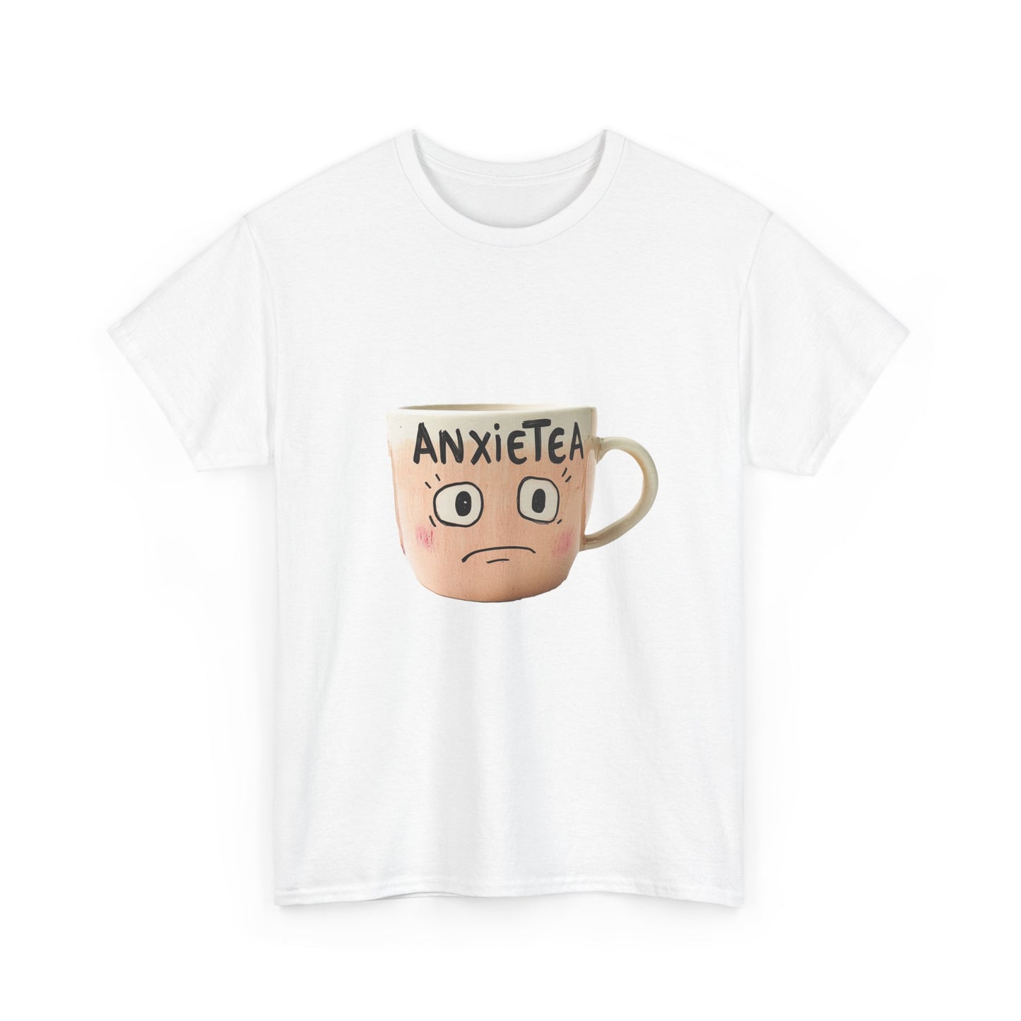 A cup of AnxieTea - Unisex Heavy Cotton Tee