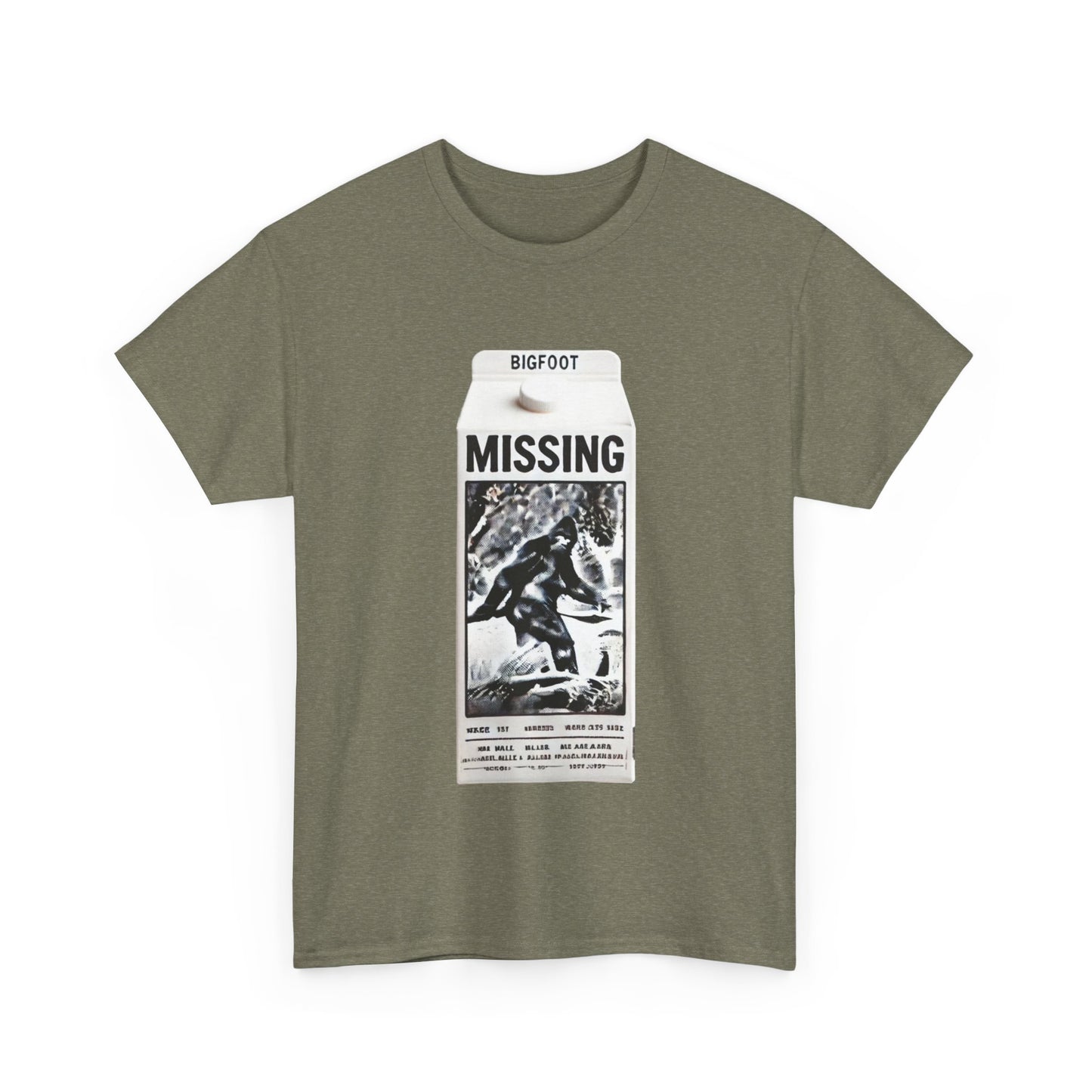 Bigfoot Missing - Unisex Heavy Cotton Tee