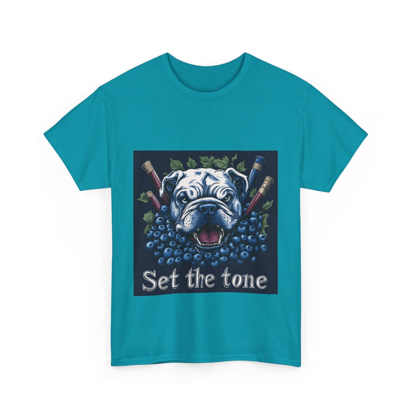 Sudbury Blueberry Bulldogs Set the Tone - Unisex Heavy Cotton Tee