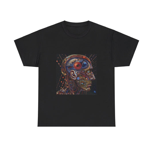 Fractal face - Unisex Heavy Cotton Tee