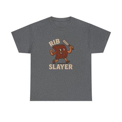 Rib Slayer Graphic T-Shirt BBQ Humor