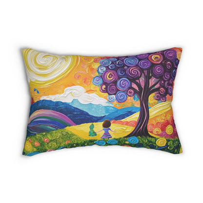 Spiral Dreams - Spun Polyester Lumbar Pillow