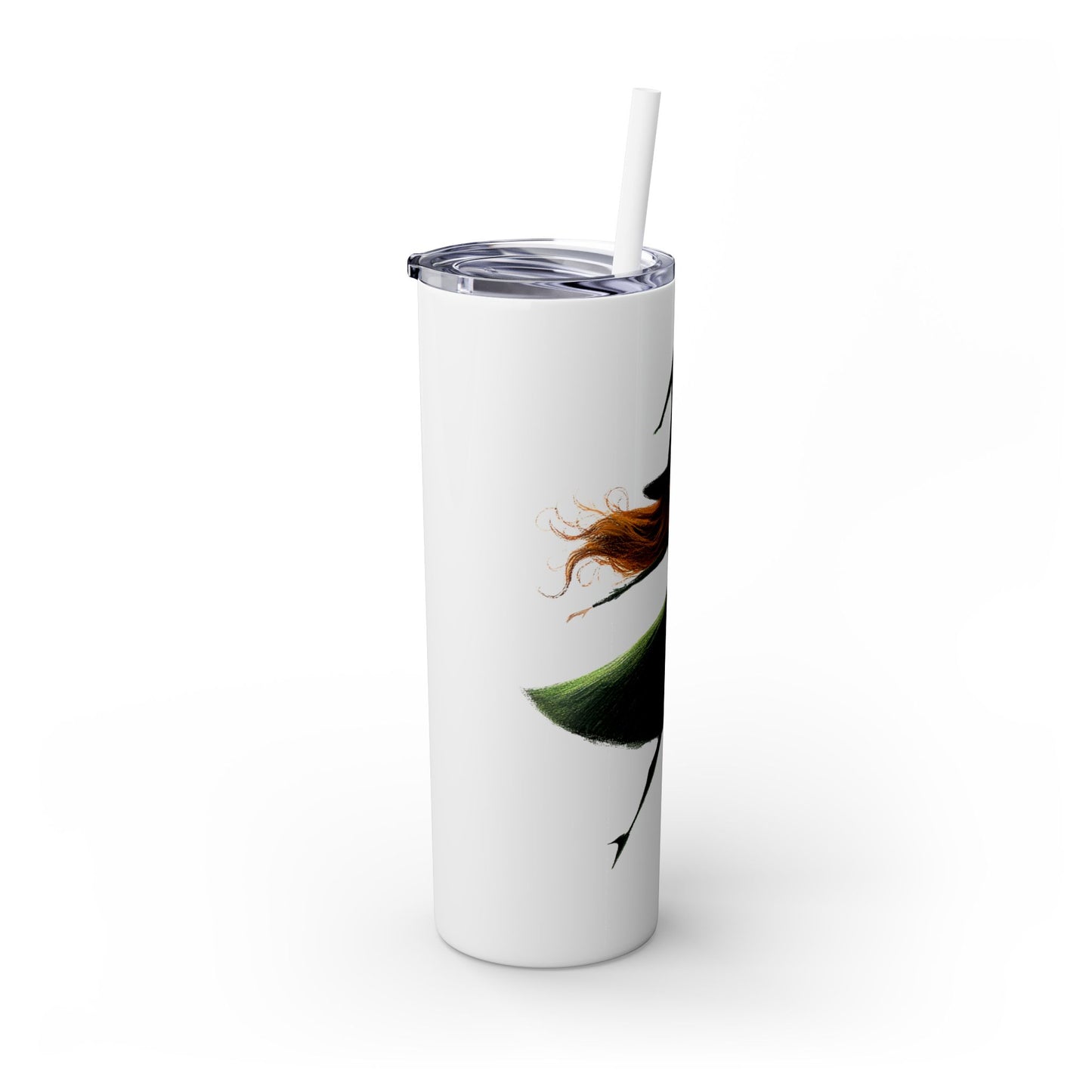 Halloween Witch - Skinny Tumbler with Straw, 20oz