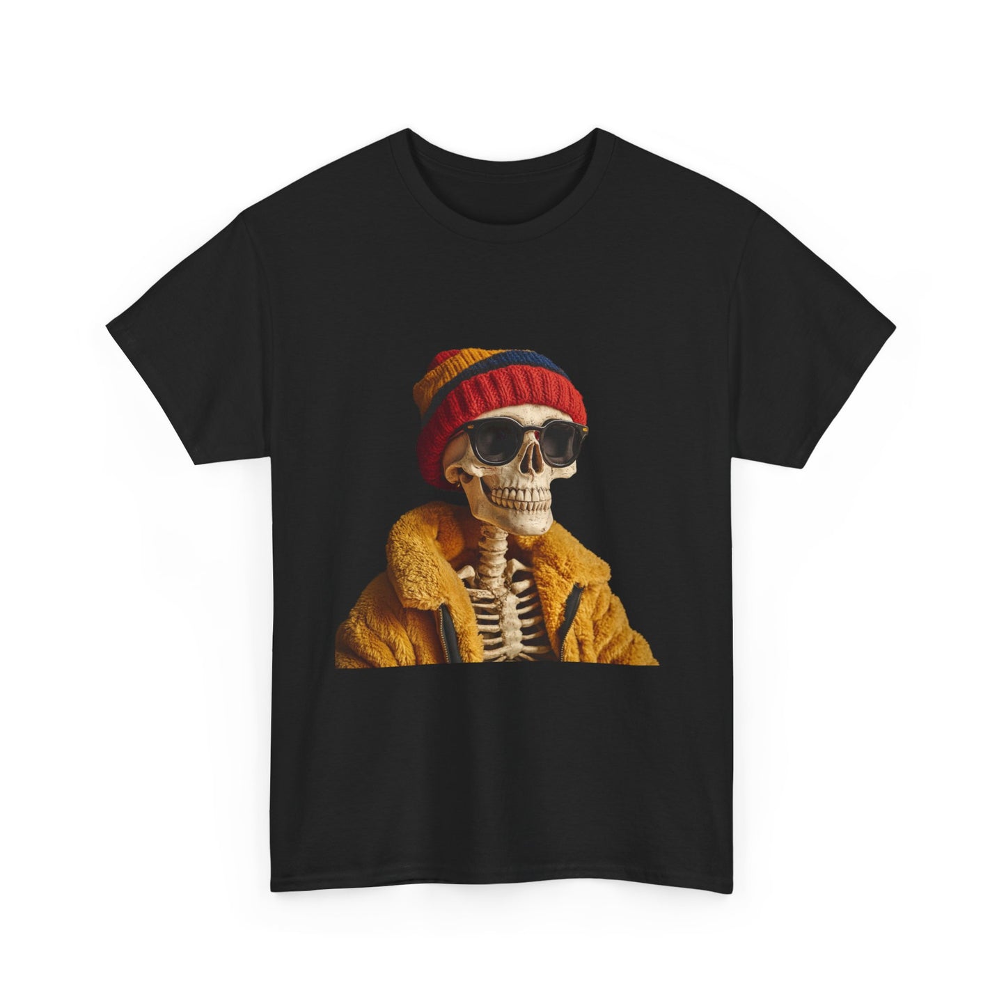 Hipster Skeleton - Unisex Heavy Cotton Tee