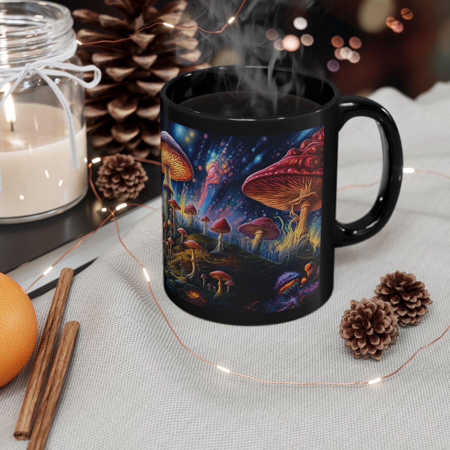 Mushroom Dream - Black Mug (11oz, 15oz)