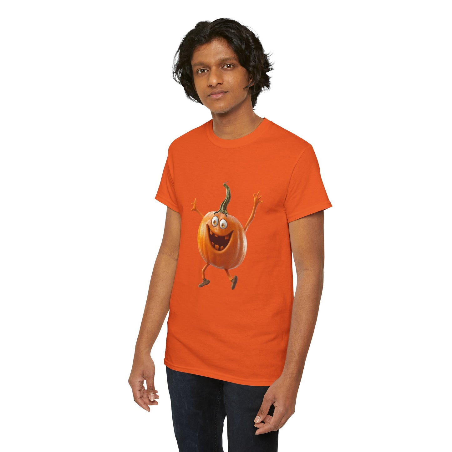 Dancing Pumpkin Halloween - Unisex Heavy Cotton Tee