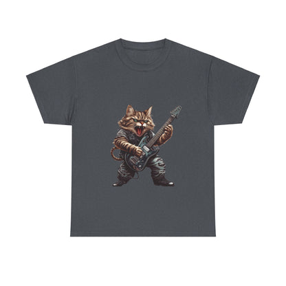 Heavy Metal Cat - Unisex Heavy Cotton Tee