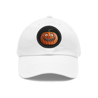 Halloween Pumpkin Costume - Dad Hat with Leather Patch (Round)