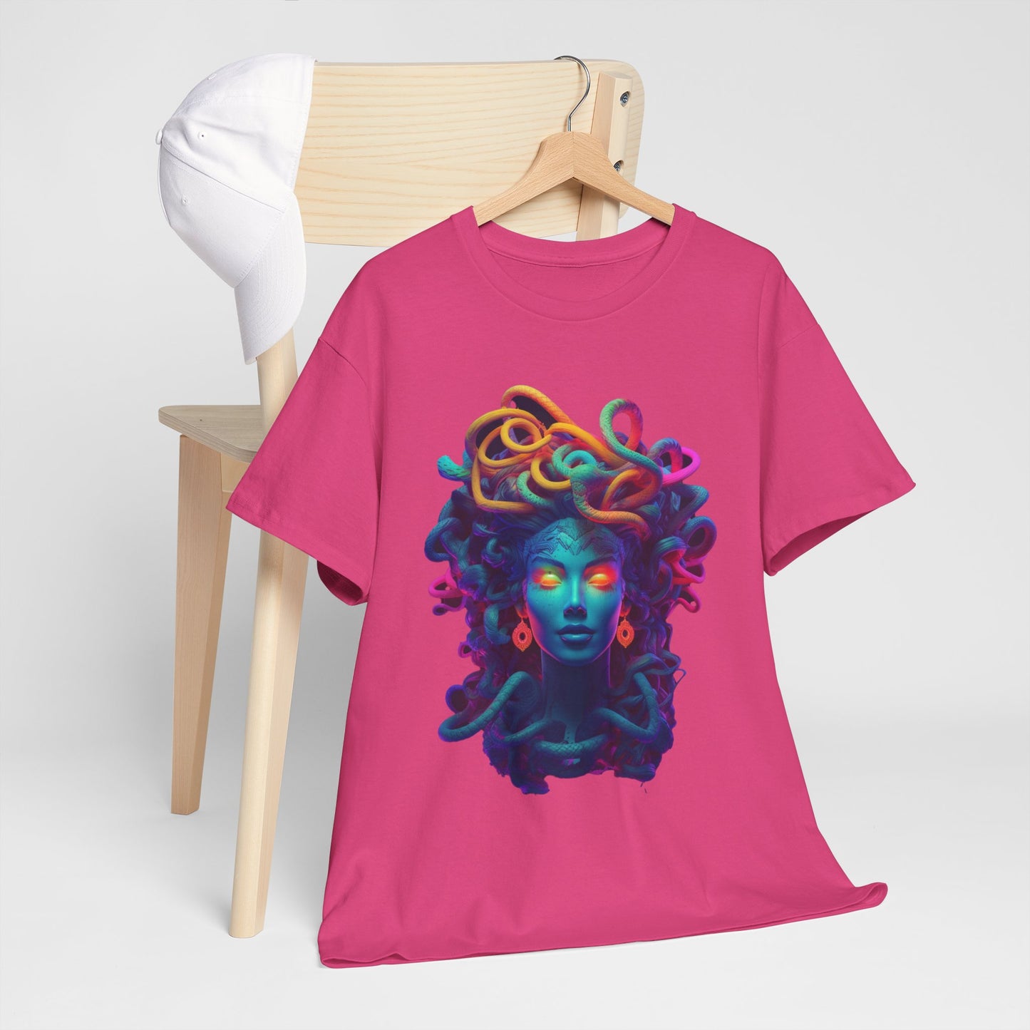 Neon Medusa - Unisex Heavy Cotton Tee