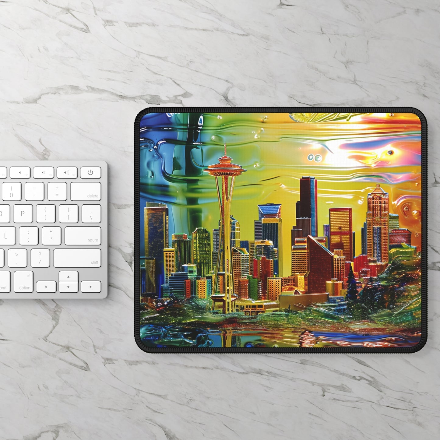 Seattle in glass - Gaming Mouse Pad