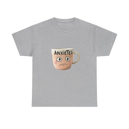 A cup of AnxieTea - Unisex Heavy Cotton Tee