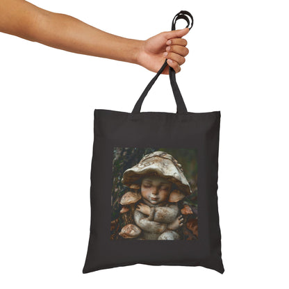 Mushroom Baby - Cotton Canvas Tote Bag