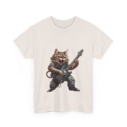Heavy Metal Cat - Unisex Heavy Cotton Tee