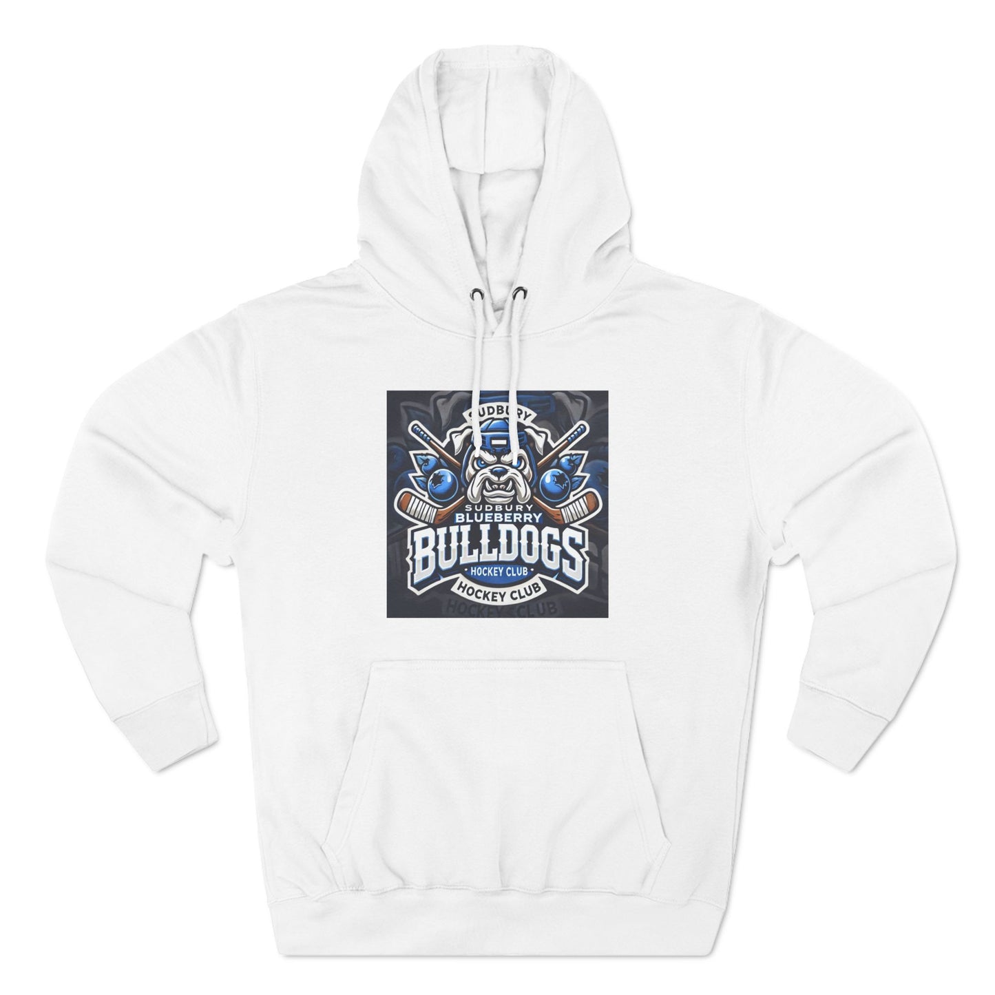 Three-Panel Fleece Hoodie - SudBury Blueberry Bulldogs